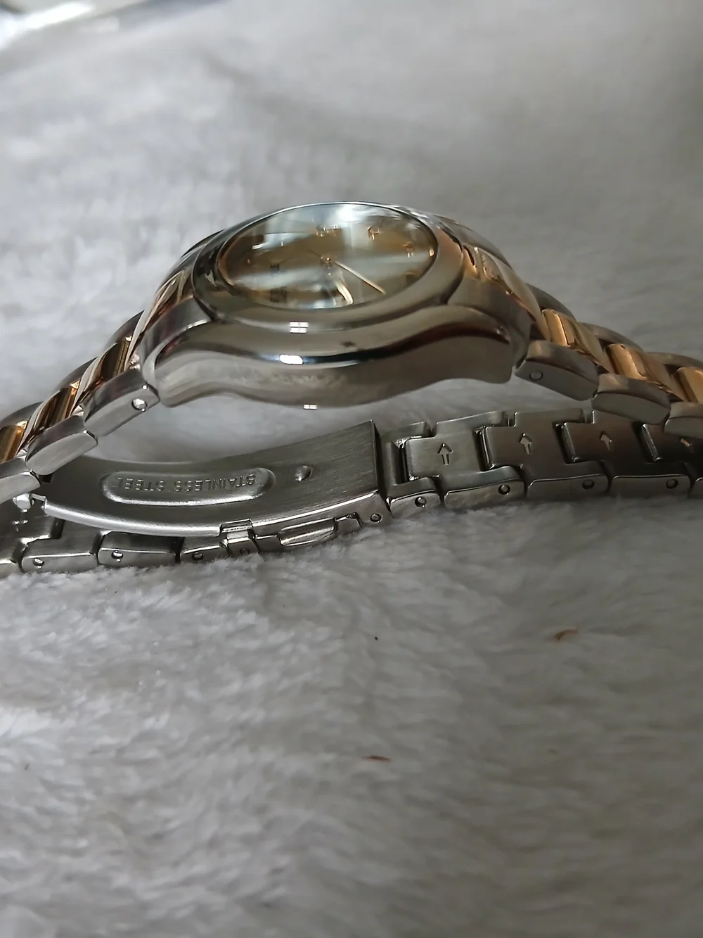 NWOT Kenneth Cole Reaction Two-Tone Gold and Silver Women's Watch